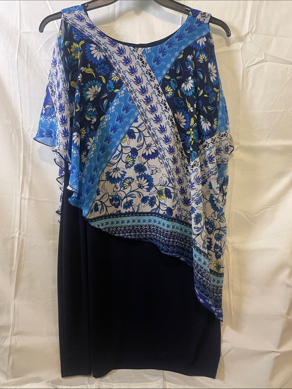 Enfocus studio poncho Overlay sheath Dress